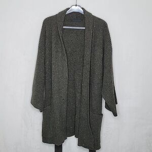 Creatures of Comfort Ribbed Wool Blend Kimono Cardigan Size Small